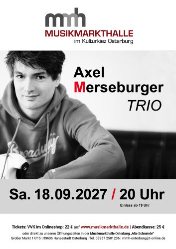 Tickets für Axel Merseburger TRIO am 18.09.2027 - Karten kaufen